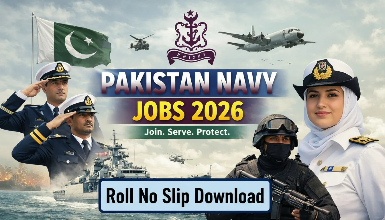 Pakistan Navy Roll No Slip Download Civilian Jobs 2026